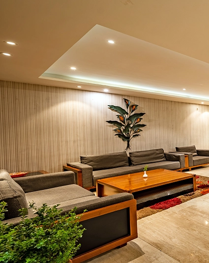 Hotel lounge area